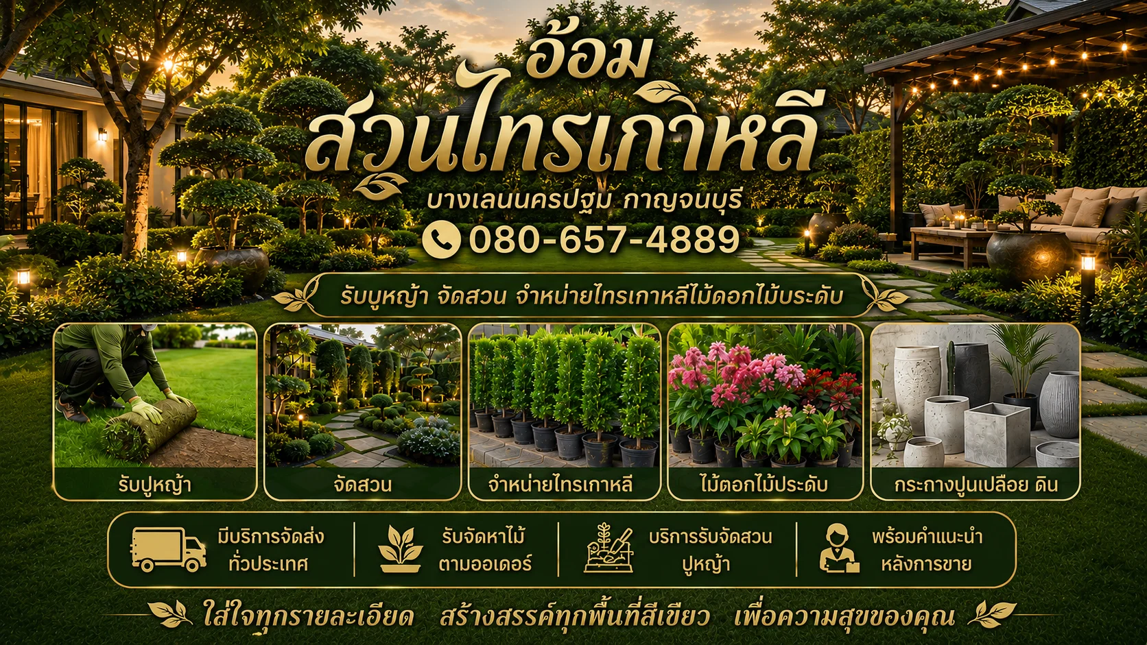 รับจัดสวนต้นไทร